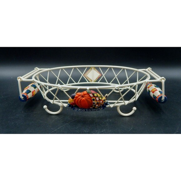 Temptations Bakeware By Tara Harvest Bounty Oval Basket Only 10.5 Inch - Picture 3 of 7